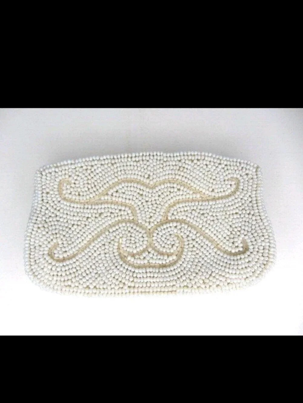 Vintage Debbie Hand Beaded Japan Evening Bag Clutch Make Up Lipstick Zipper